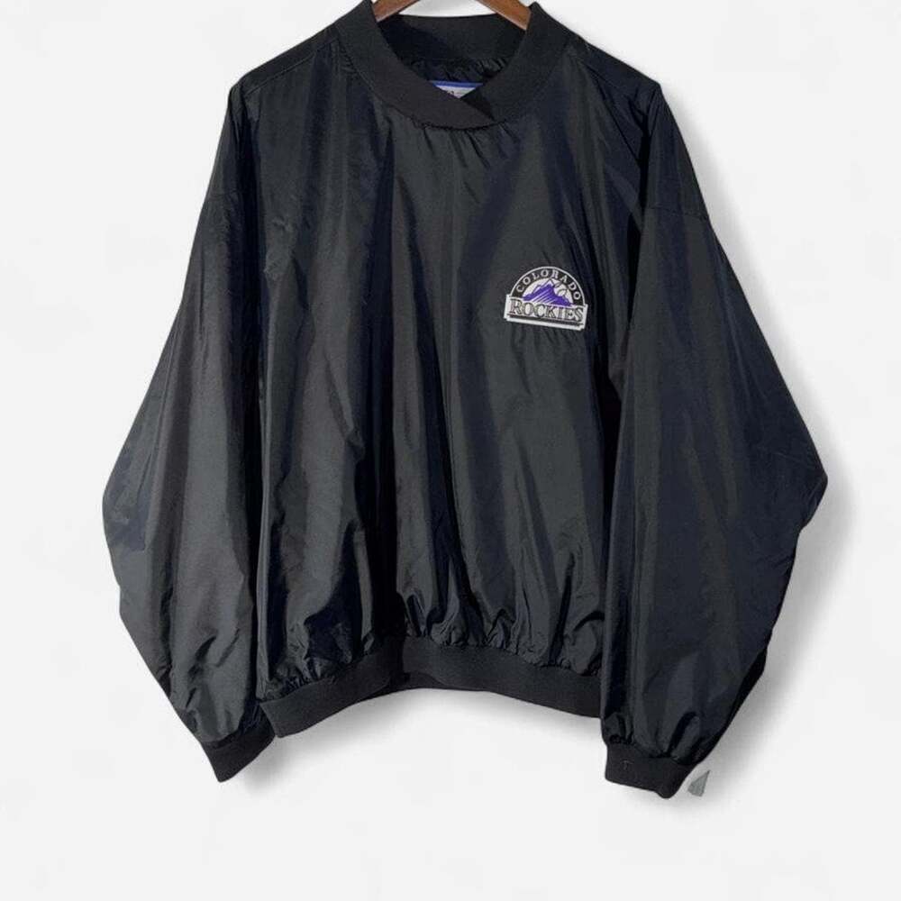 Vintage Deadstock Logo Athletic Colorado Rockies Pullover Jacket